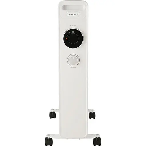 Электрообогреватель Concept RO3309 9 элементов, 3 уровня мощности, 2000W, регулируемый термостат, белый - фото 4