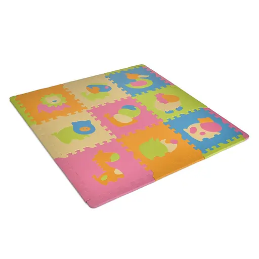 Детский коврик Мозаика "Животные" Bambi MR 1288, 9 деталей, EVA, 31х31 см - фото 4