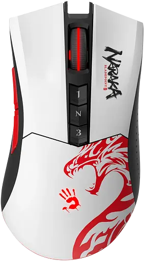 Мышь беспроводная A4Tech Bloody R90 Plus Naraka White