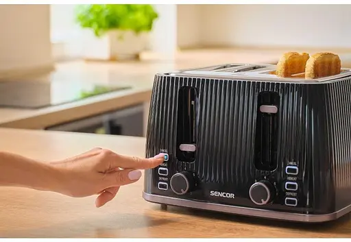 Тостер Sencor STS7541BK черно-серебристый 1860 Вт - фото 8
