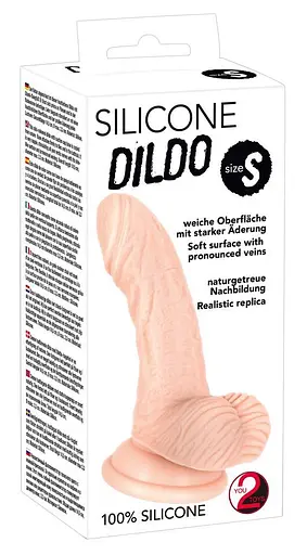 Фалоімітатор You2Toys Silicone Dildo Size S 14.5 см тілесний - фото 2