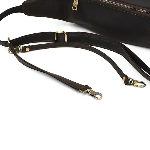 Шкіряна чоловіча сумка на пояс TARWA 30х15х12 см nsa0001221 - фото 4