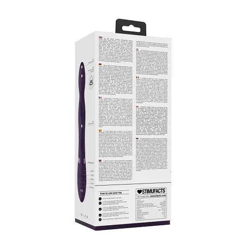 Вібратор-кролик Vive Niva 20 см (фіолетовий) - фото 21