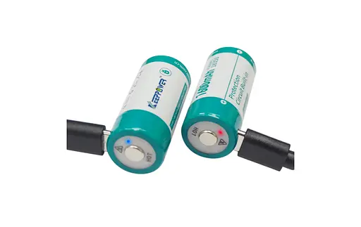 Акумулятор 16340 Keeppower P1634TC Type-C RCR123A 3В 1000мАч Li-ion - фото 2