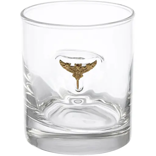 Стакан Gun&Fun для виски с эмблемой Сова ГУР 300 мл