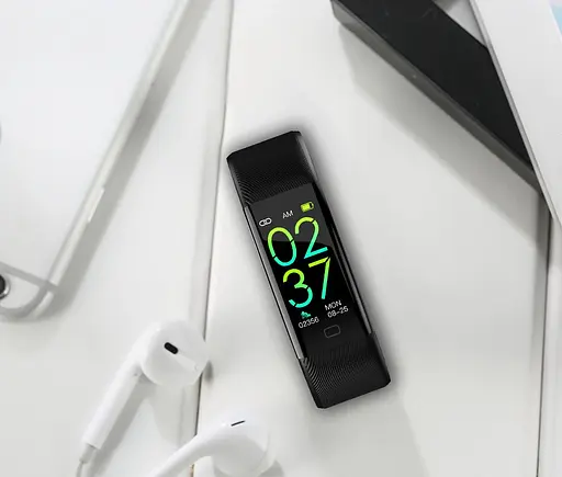 Умный фитнес браслет Lemfo F07T с термометром (Черный) - фото 5