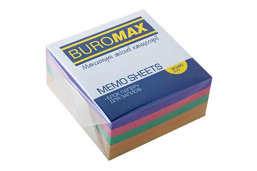 Блок бумаги для заметок Декор, 90x90x40 мм, склеенный