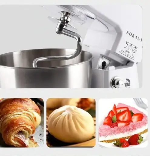 Кухонный комбайн тестомес миксер 3 в 1 на 6 скоростей Sokany SC-209 Multy 800 Вт - фото 4