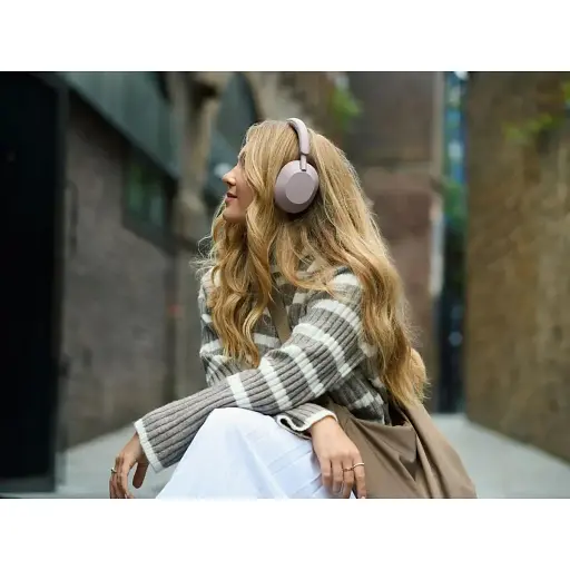 Наушники Sony Over-ear WH-1000XM5 BT 5.2 ANC Hi-Res AAC LDAC Wireless Mic розовая - фото 5