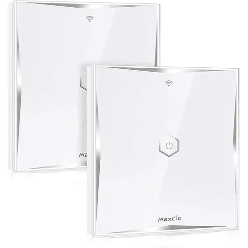 Набір двопозиційний розумний смарт Wi-Fi сенсорний вимикач Maxcio Alexa 2 шт.
