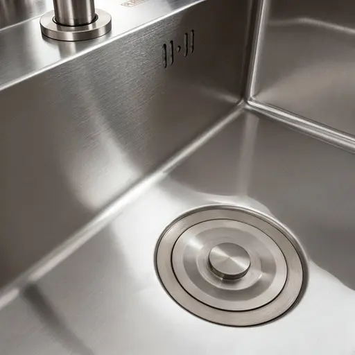 Кухонна мийка CM 47x38 прихована нержавійка Platinum Handmade + змішувач, Нержавіюча сталь - фото 6