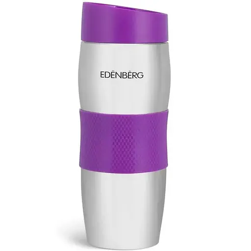 Термокухоль Edenberg з нержавіючої сталі фіолетовий 380 мл EB-621