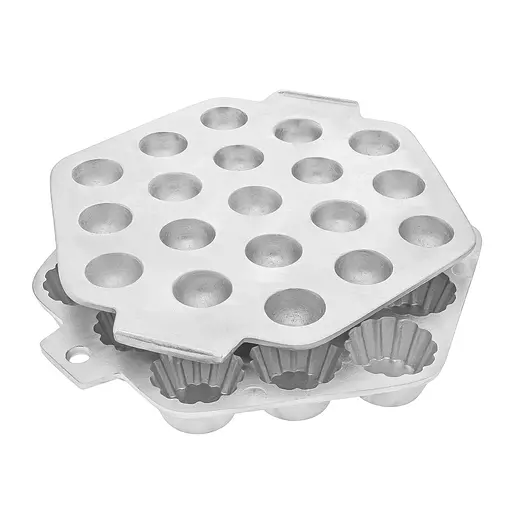 Кексниця тарталетниця форма велика з алюмінієвою кришкою для випічки кексів, кошиків, тарталеток і пончиків, Ласунка Сірий 85700 - фото 4