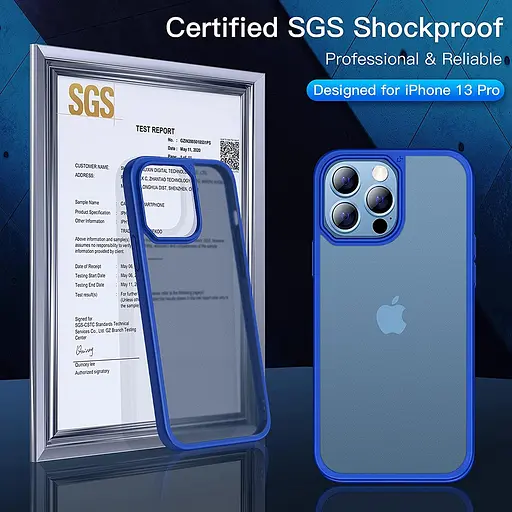 Чохол CASEKOO Frosted для iPhone 13 Pro Mil-grade Slim Fit, матовий напівпрозорий протиударний - фото 2