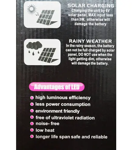 Фонарь станция дневного света GD-light GD-7666 36 led + solar Powerbank - фото 5