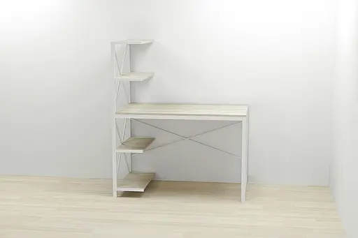 Компьютерный стол Ferrum-decor Джек 75x120x60 Белый ДСП Сонома (FRD-104389) - фото 2