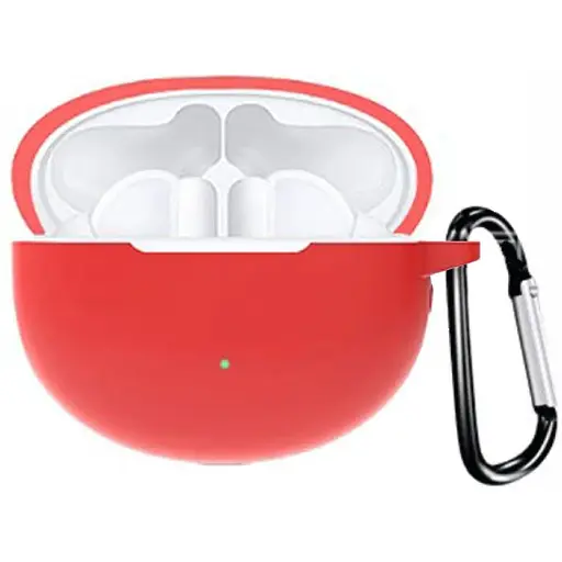 Чохол-накладка DK Silicone Candy Friendly з карабіном для Huawei FreeBuds 4i (red)