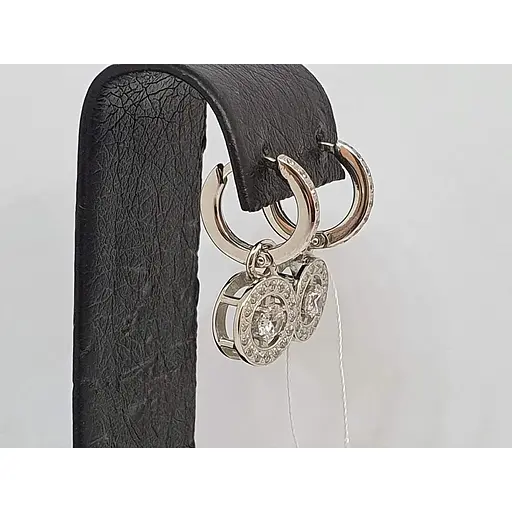 Золотые серьги Империя золота-подвески с фианитами. СВ263БИ - фото 2