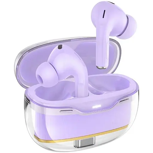 Бездротові TWS навушники Hoco EW54 вакуумні purple