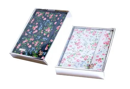 Блокнот, на гумці з декором, білий папір, позаду конверт, 110 аркушів, 100 г/м², 606420 (В асортименті) - фото 2