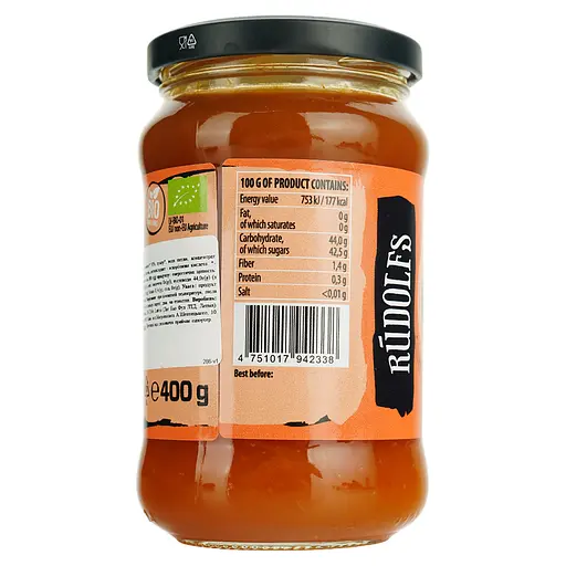 Конфитюр Rudolfs абрикосовый 400 г - фото 3