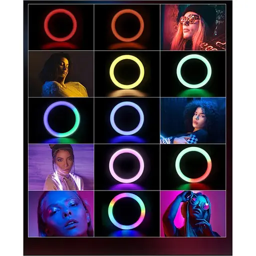 Кольцевая LED лампа DK NNHQ-10 RGB 26см [122020] - фото 11