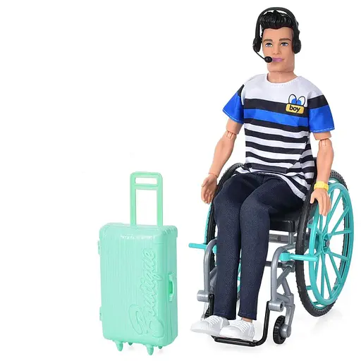 Кукла, 30 см, парень, шарнирная, инвалидное кресло (в ассортименте)