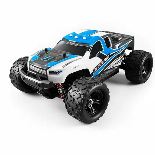 Радиоуправляемая скоростная машина HS 18302, аккумулятор 7.4V, до 36 км/ч, противоударный корпус, Синий