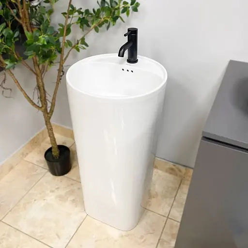 Умивальник підлоговий VBI Marsala white VBI-019010, білий - фото 1