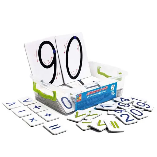 Демонстрационный магнитный набор цифр и математических знаков Vladi Toys VT5555-02 - фото 2