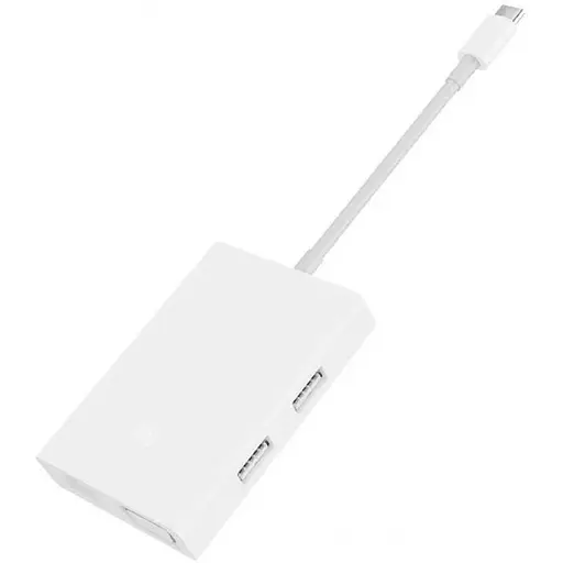 Адаптер хаб конвертер Xiaomi Usb-C - VGA и Gigabit Ethernet ZJQ04TM JGQ4005TY - фото 1
