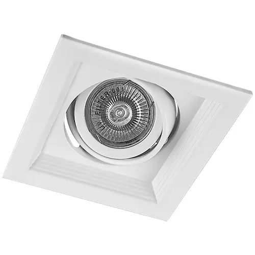 Точковий світильник Feron DLT201 під лампу білий - фото 1