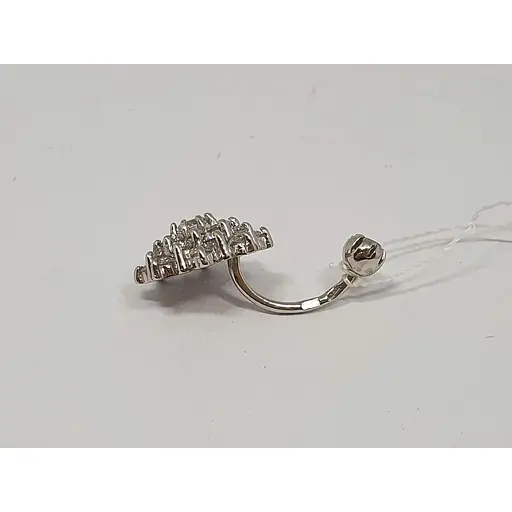 Золота сережка-пірсинг Імперія золота з фіанітами. ПС037(2)БИ - фото 3