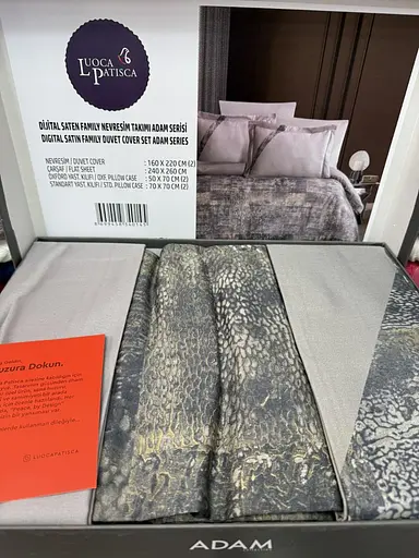 Постільна білизна Boss Grey Сатин Luoca Patisca pbe0051257 - фото 2