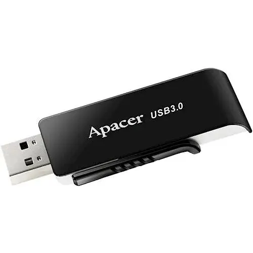 USB флэш-накопитель Apacer AH350 32GB USB-A 3.0 Black (AP32GAH350B-1) [40397]