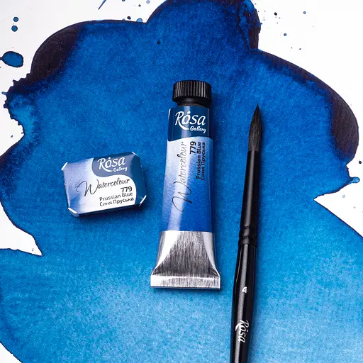 Фарба акварельна Синя Пруська (779) туба 10 мл Rosa Gallery - фото 3