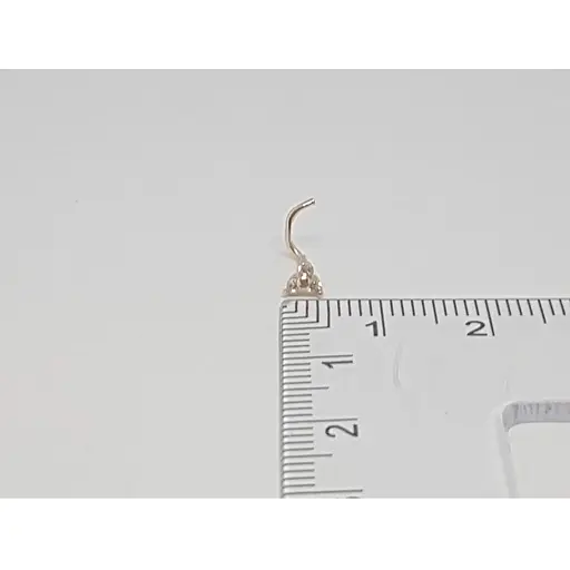 Золотая серьга-пирсинг в нос Dear с фианитами. 1039.1 - фото 4