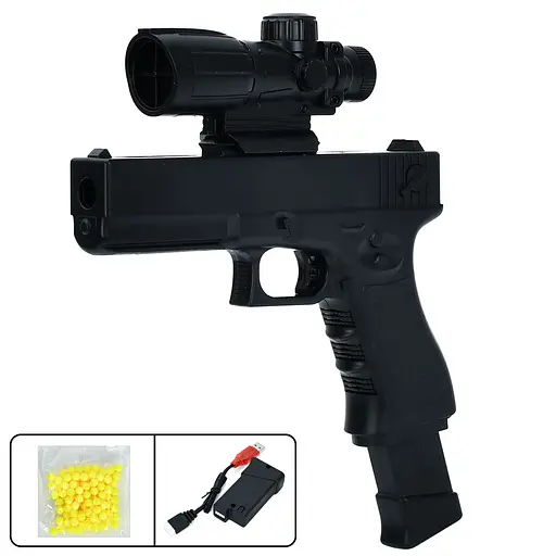Пистолет, 22 см, аккумулятор, пластиковые пули, USB-зарядка, 999-9-BB