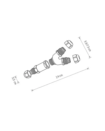 З'єднувач Nowodvorski 8846 Waterproof Connector IP68 чорний - фото 2