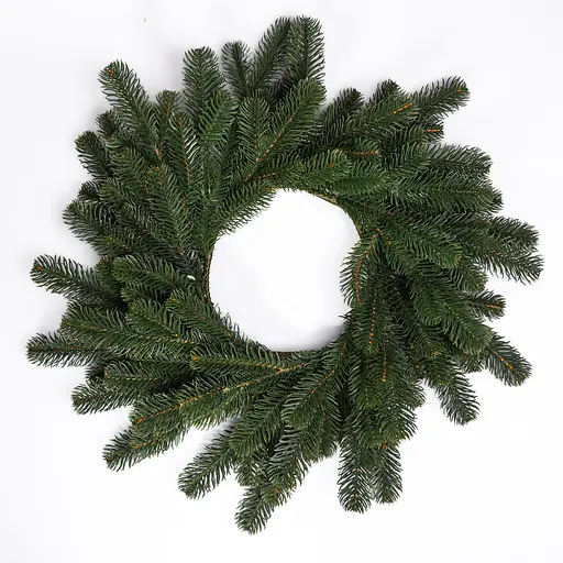 Литий штучний різдвяний вінок Lugi TD-VINGR Святковий 60 см зелений - фото 3