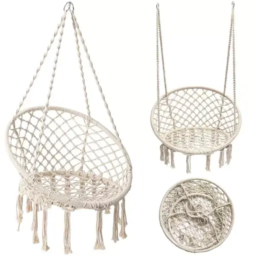 Підвісне крісло гойдалки Noveen Interlook DY-A003 Grey - фото 9