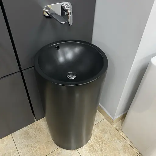 Умивальник VBI Matera black matt напольний VBI-019007, Чорний матовий - фото 3