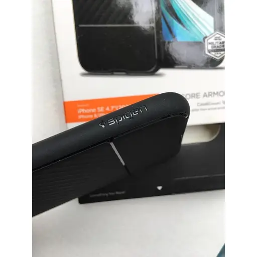 Оригинальный противоударный чехол Spigen Core Armor для iPhone SE 2 iPhone 8 SE 2022 iPhone 7 Black ACS00881 - фото 3