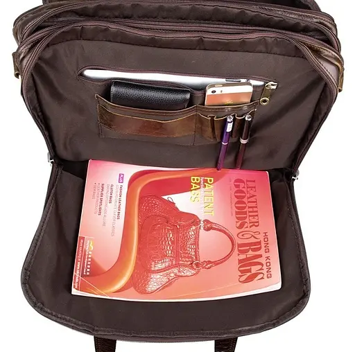 Чоловіча шкіряна сумка Vintage 39,5х30,5х11,5 см sum0012437 - фото 10