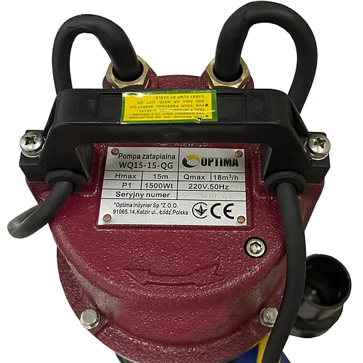 Дренажно-фекальный насос Optima WQ15-15QG 1,5кВт з ріжучим механізмом (5658) - фото 3
