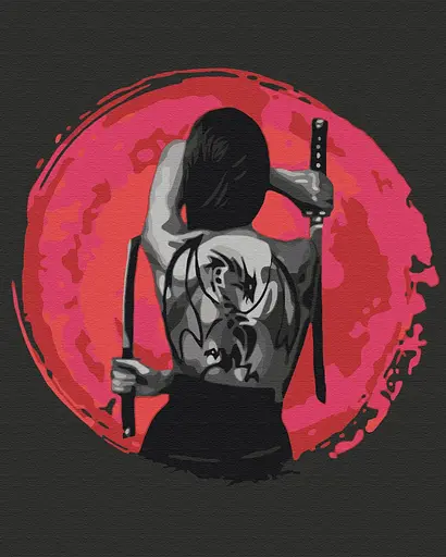 Картина за номерами на підрамнику Brushme Сучасна гейша