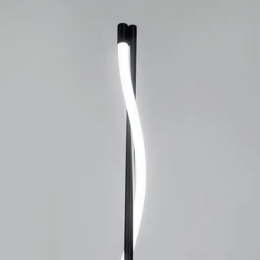 Лампа з неоном у чорному корпусі 150 см | Line F | Арт. FL003-1500B BK - фото 2