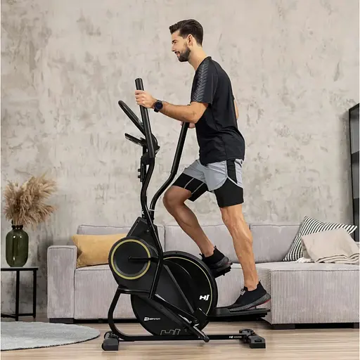 Орбитрек магнитный Hop-Sport HS-450B Dynamic черно-золотистый - фото 2