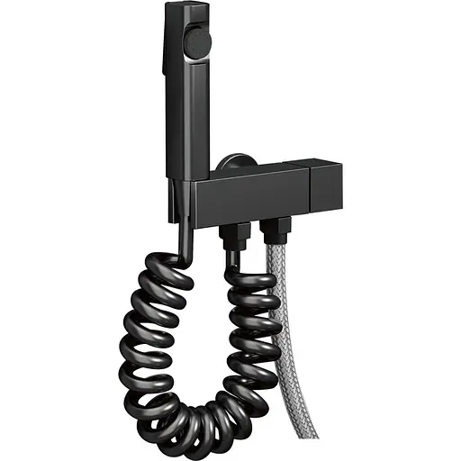 Кран для гігієнічного душу та бачка унітазу Champion PHL-333 Black CH6551, Чорний матовий - фото 1