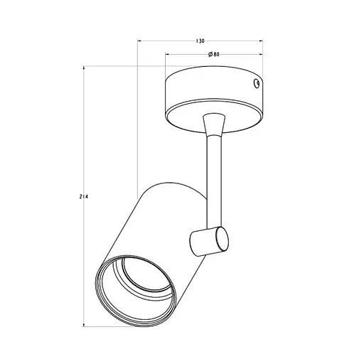 Спот Zuma Line 20014-BK TORI SL 1 BLACK-GOLD - фото 2
